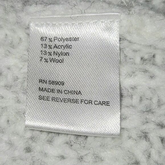 Antonio‎ Melani NWT Light Heather Gray Ashwin Knit Sweater Size M Chunky Cropped - Picture 8 of 10